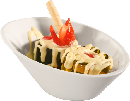 Gelatina Con Crema - Sundae (500x500), Png Download