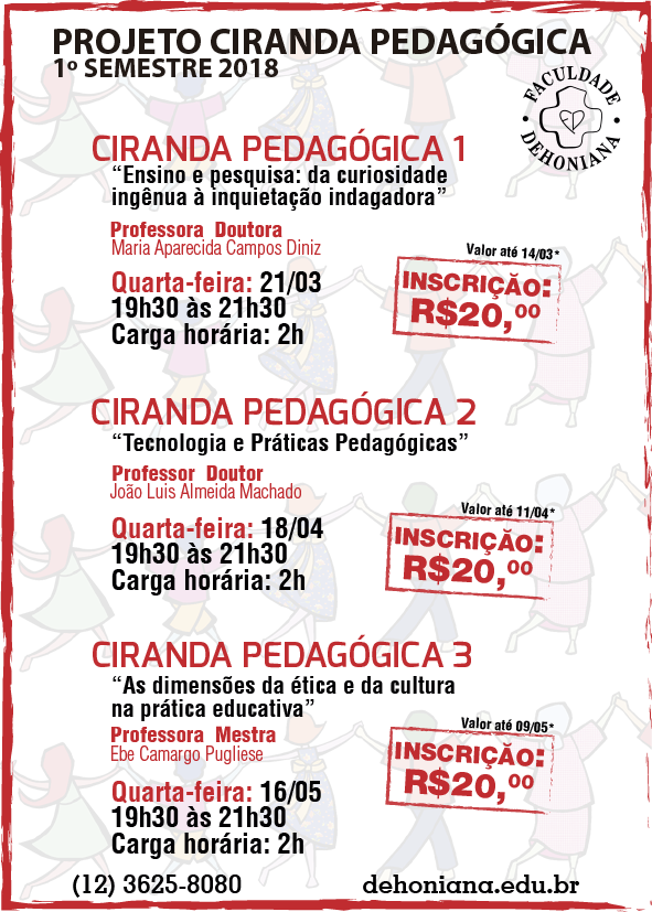 Calendã¡rio Cirandas Pedagã³gicas - Faculdade Dehoniana (591x827), Png Download