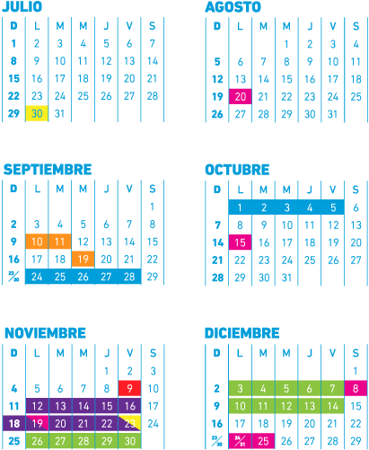 Del 30 De Julio Al 14 De Diciembre De - Calendario Academico Utdt (411x501), Png Download
