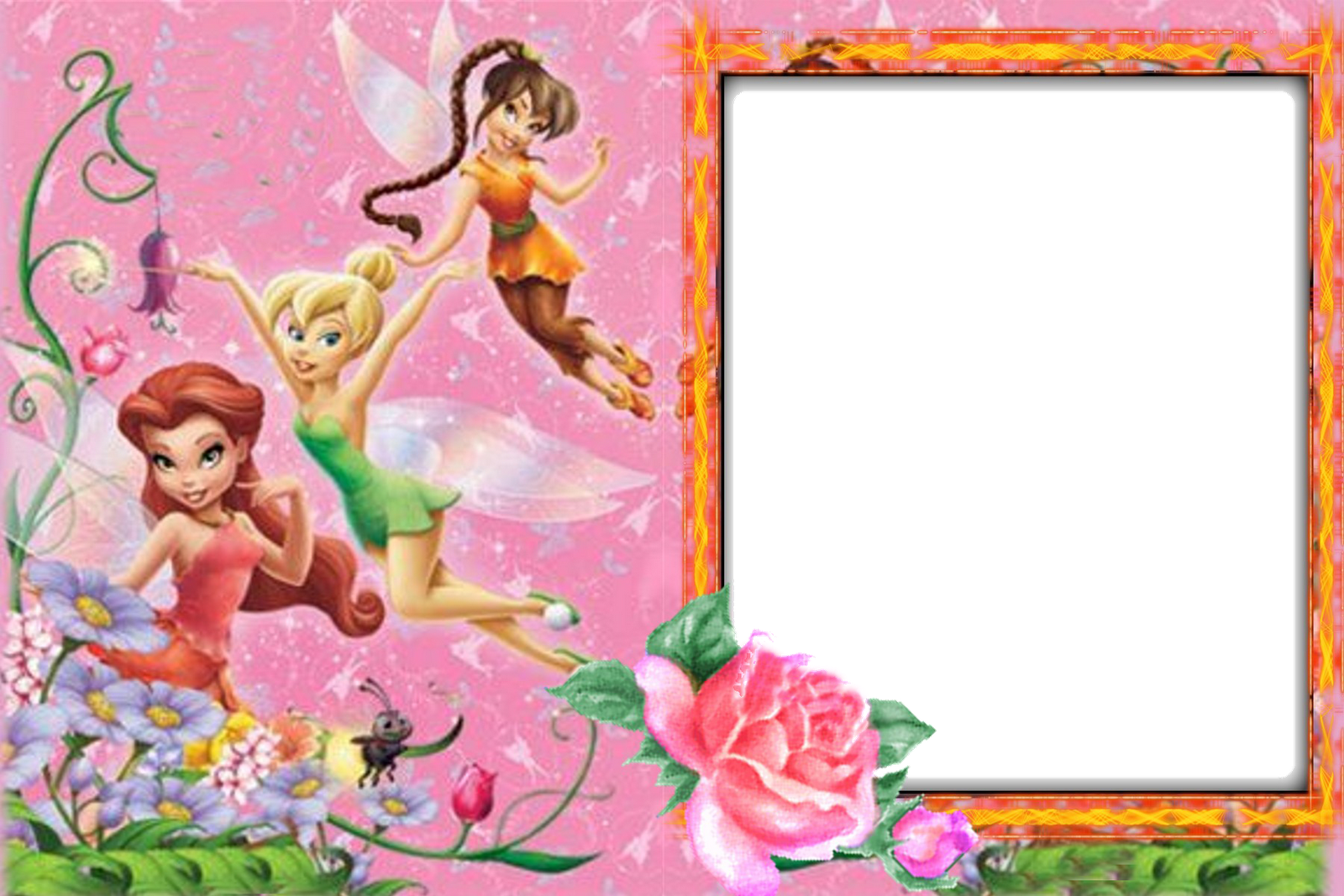 Molduras Tinker Bell - Moldura Da Tinker Bell (1600x1067), Png Download