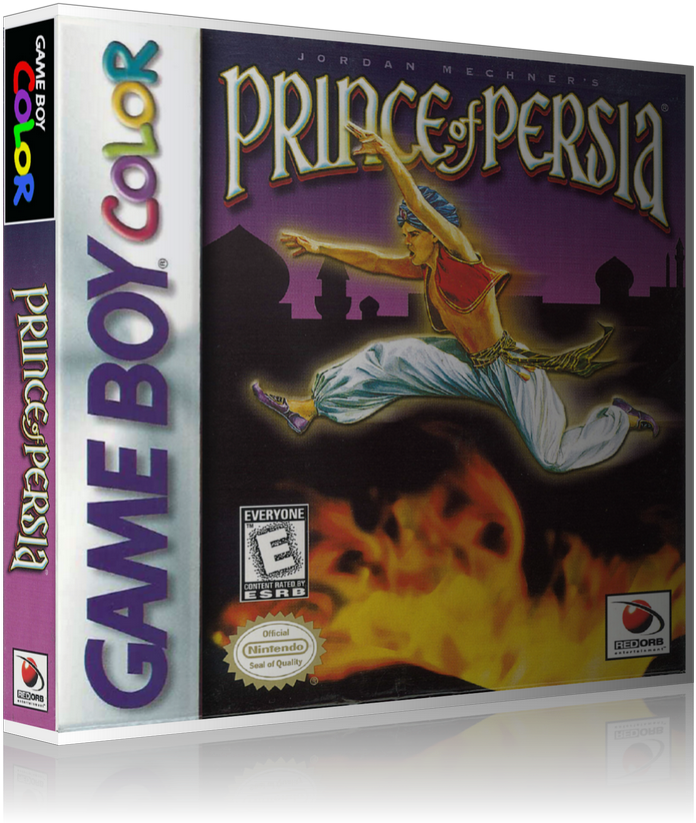Gameboy Color Prince Of Persia Game Cover To Fit A - Nintendo Prince Of Persia (800x900), Png Download