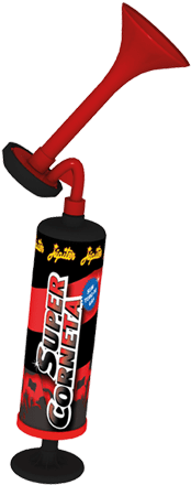 Super Corneta Grande - Corneta Vermelha Png (450x500), Png Download