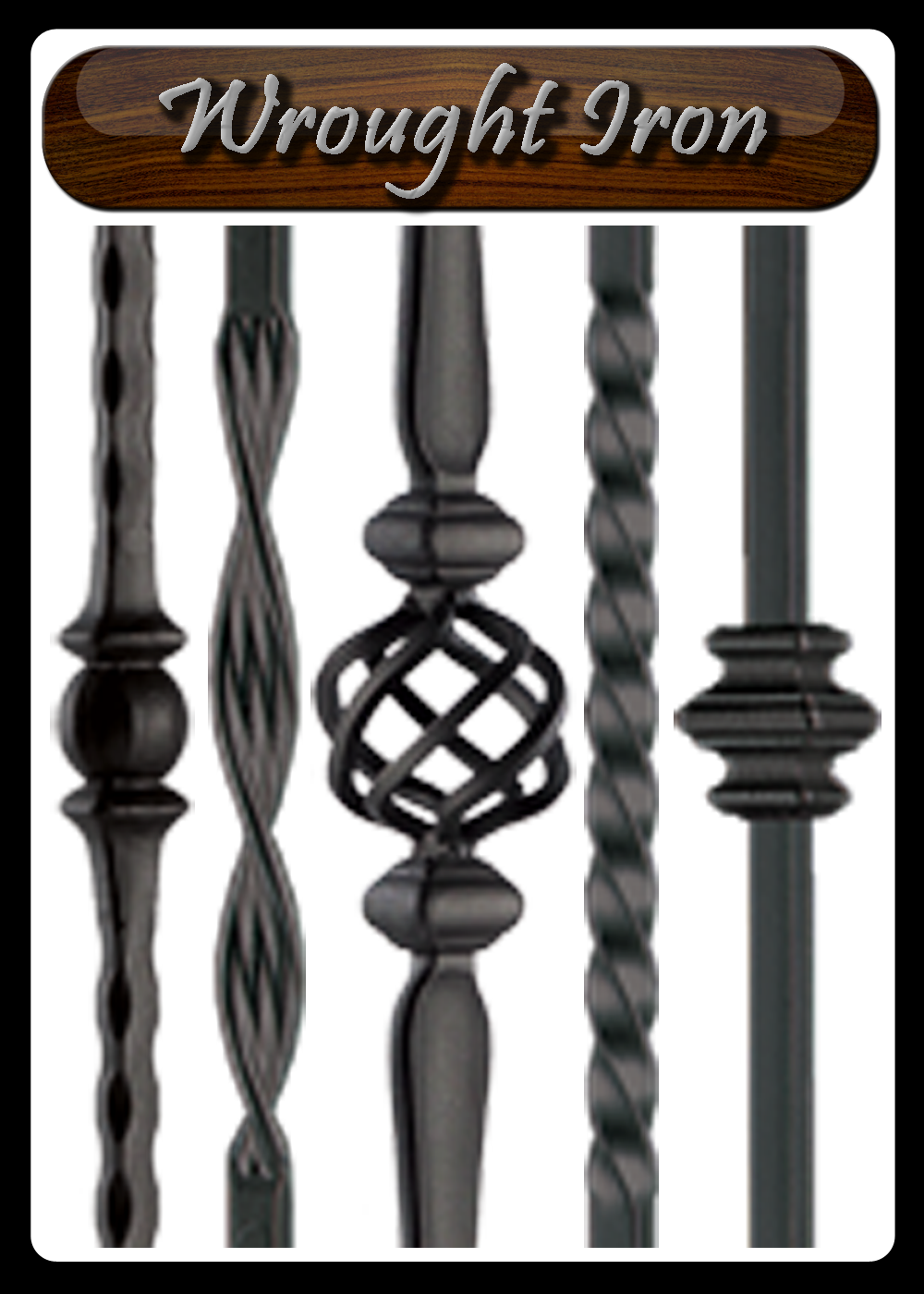 Wrought Iron Stair Spindles - Handrail (1000x1400), Png Download