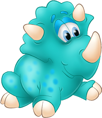 Dinosaur Cartoon Clip Art 만화 공룡, 공룡 파티, 만화 이미지, 만화 - Cute Dinosaur Cartoon Png (400x400), Png Download