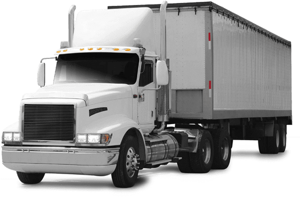 Transporte De Carga - Trailer Camion Blanco (601x511), Png Download