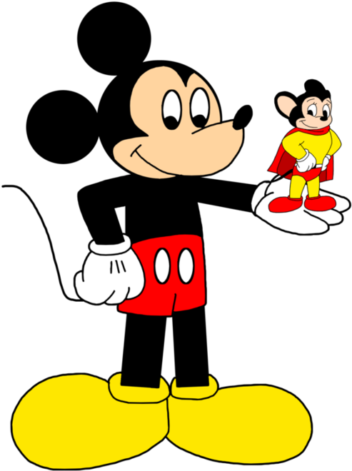 Mickey Mouse With Mighty Mouse 2 By Elmarcosluckydel96 - Mighty Mouse Marcospower1996 (894x894), Png Download