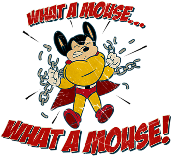 Saturday Morning Cartoons - Personalized Mighty Mouse Wall Calendar (350x350), Png Download