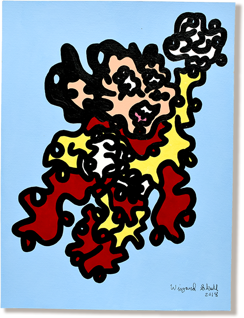 'wiggly Mighty Mouse' By Wizard Skull (700x700), Png Download