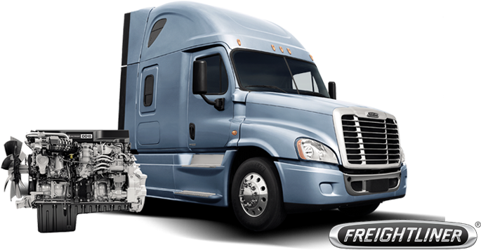 Camiones De Carga - Sb1-0434fl Freightliner Bus Stack Pipe 4" X 13 Id Alz (741x418), Png Download