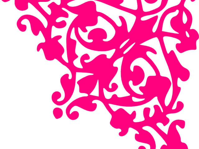 Triangle Border Cliparts - Turquoise Flower Border Png (640x480), Png Download