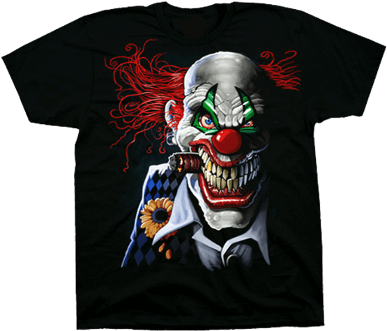 Joker Clown T-shirt - Joker Clown (555x555), Png Download