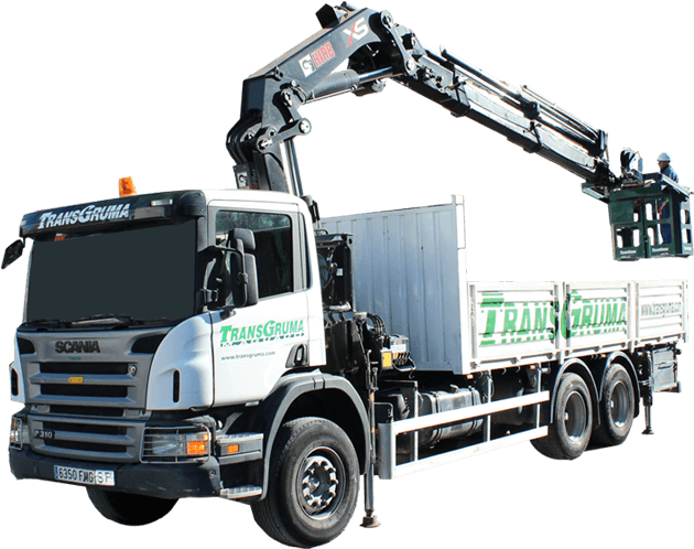 Plataformas Elevadoras Sobre Camion 24 Metros - Camion Grua Png (694x510), Png Download