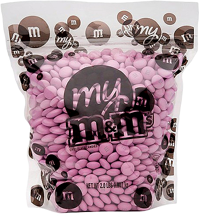 Light Pink M&m's Chocolate Candy 2-lb Bulk Bag For - M&m's My M's Light Pink Chocolate Candies, 2 Lbs (500x500), Png Download