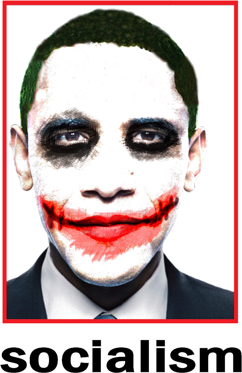 Don't Know Who To Attribute The Original Links To - Barack Obama Joker Poster (1002x1543), Png Download