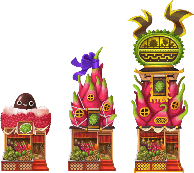 Lny Business Oriental Fruits Market Level 1to3 - Cartoon (666x576), Png Download