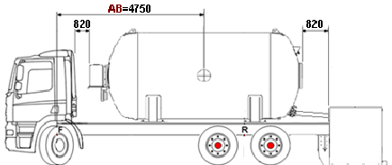 Esquema Para El Montaje De La Cisterna Sobre El Camión - Esquema De Camion Cisterna (702x182), Png Download
