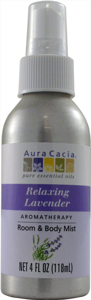 Aura Cacia Lavender Room & Body Mist-4 Fl Oz - Aura Cacia - Aromatherapy Mist For Room And Body Lavender (650x650), Png Download