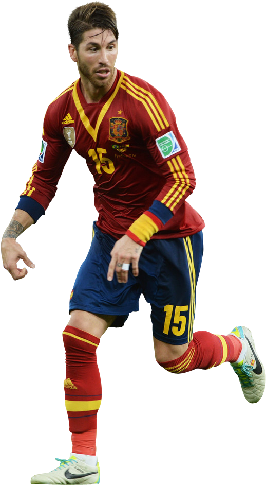 Sergio Ramos - Png - Football (800x1200), Png Download