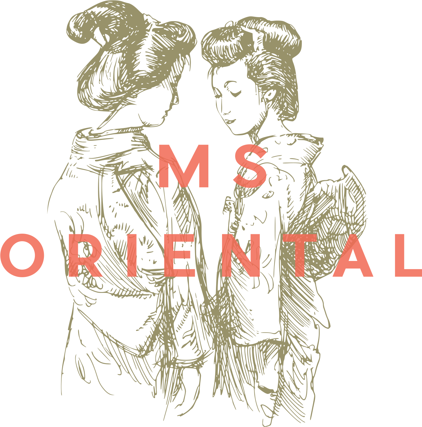 Ms - Oriental - Illustration (1500x1530), Png Download