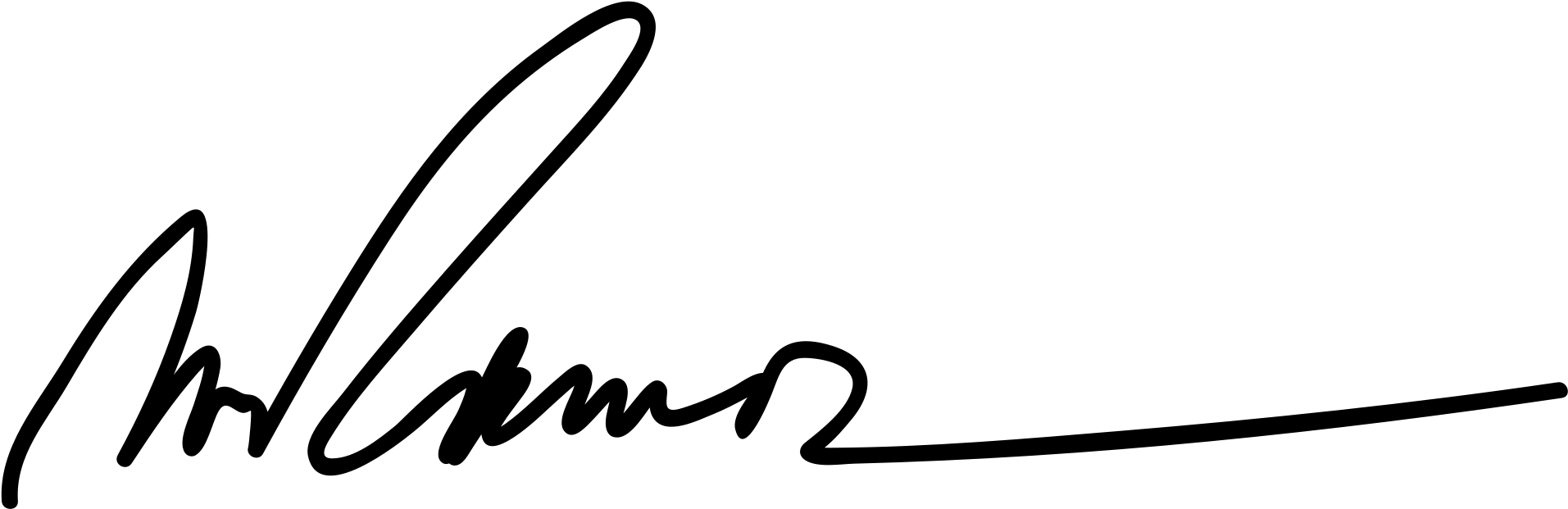 Open - Signature Of Fidel V Ramos (2000x667), Png Download