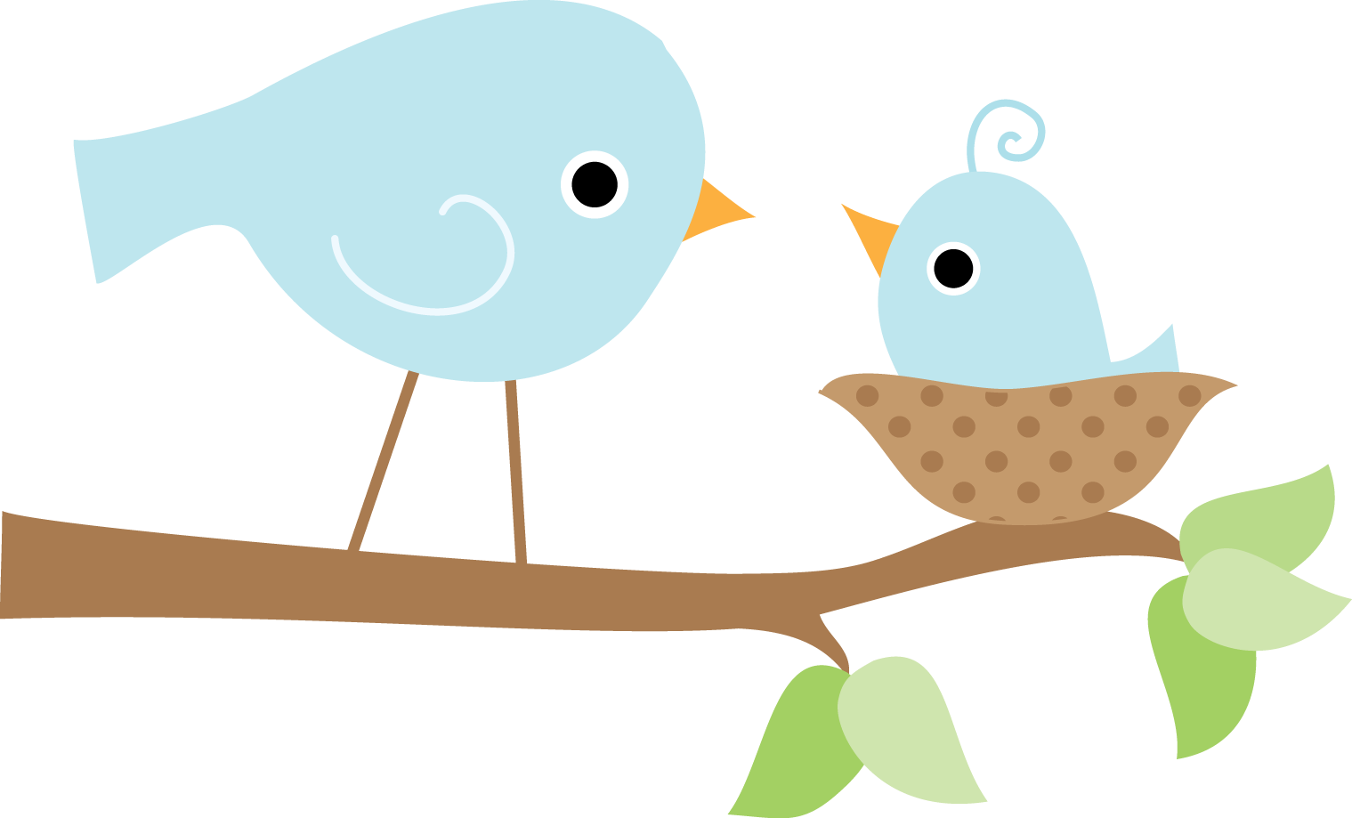 Patchwork Clipart Bird - Baby Bird In Nest Clipart (1519x919), Png Download