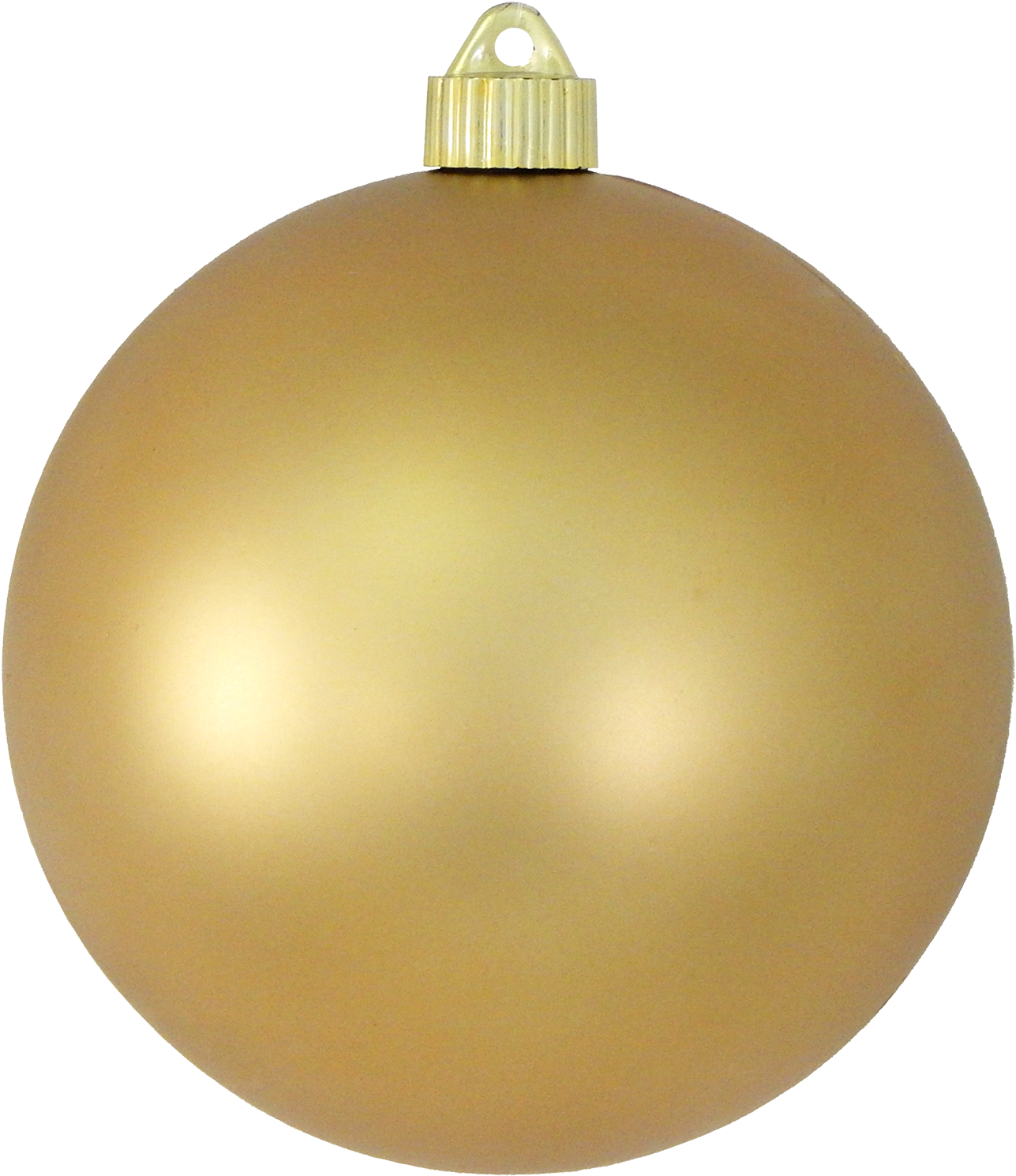 6" Matte Gold Shatterproof Christmas Ball Ornament - Christmas Ball Png Gold (1295x1500), Png Download