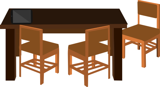 Mesa-sillas - Coffee Table (530x289), Png Download