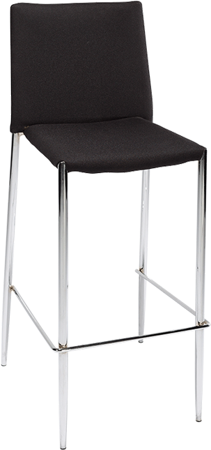 Black High Chair H 111 L 43 W 52 Cm - Chair (700x700), Png Download
