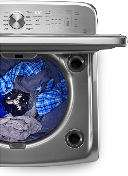 Lavadoras Carga Superior Alta Eficiencia He - Maytag Mvwb955fw Top-loading Washer - White (488x708), Png Download