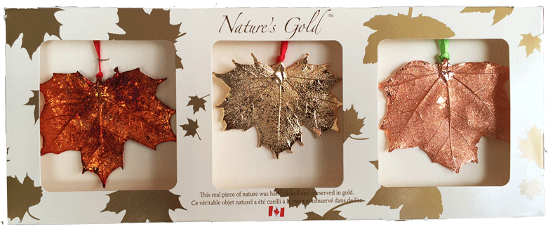 Maple Leaf Ornaments - Christmas Ornament (800x414), Png Download