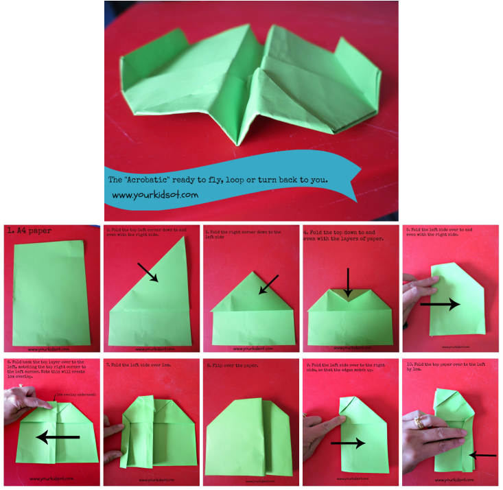Do Your Kids Enjoy Making Paper Planes What Is Their - Step By Step Paper Creations (733x714), Png Download