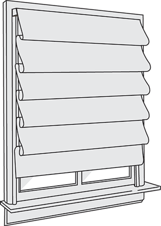 Enter Image Description Here - Roman Shade Waterfall (329x460), Png Download