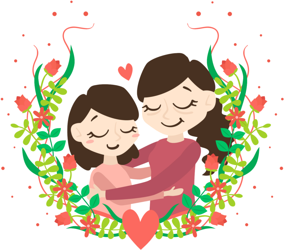 Download Mothers Day Mother And Child Free Png And - Happy Birthday Mommy 2018 (1024x1024), Png Download
