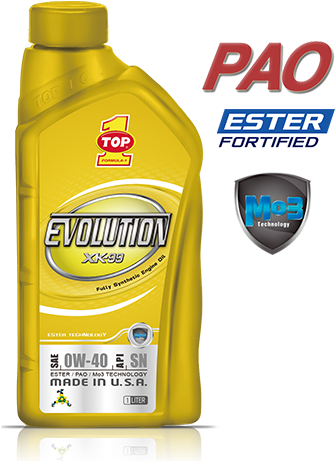 Top 1 Evolution Xk-99 Motor Oil 1 Liter Bottle - Pao Ester Synthetic Oil (340x468), Png Download