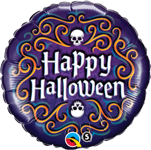 Halloween Skeleton Filigree - Skeleton 18 Inch Foil Balloon (501x501), Png Download
