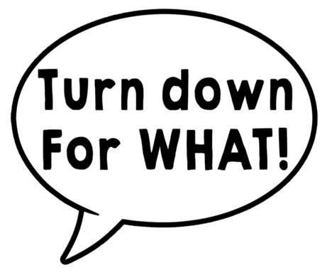 Watch Me Nae Nae/turn Down For What Speech Bubble - Circle (480x406), Png Download