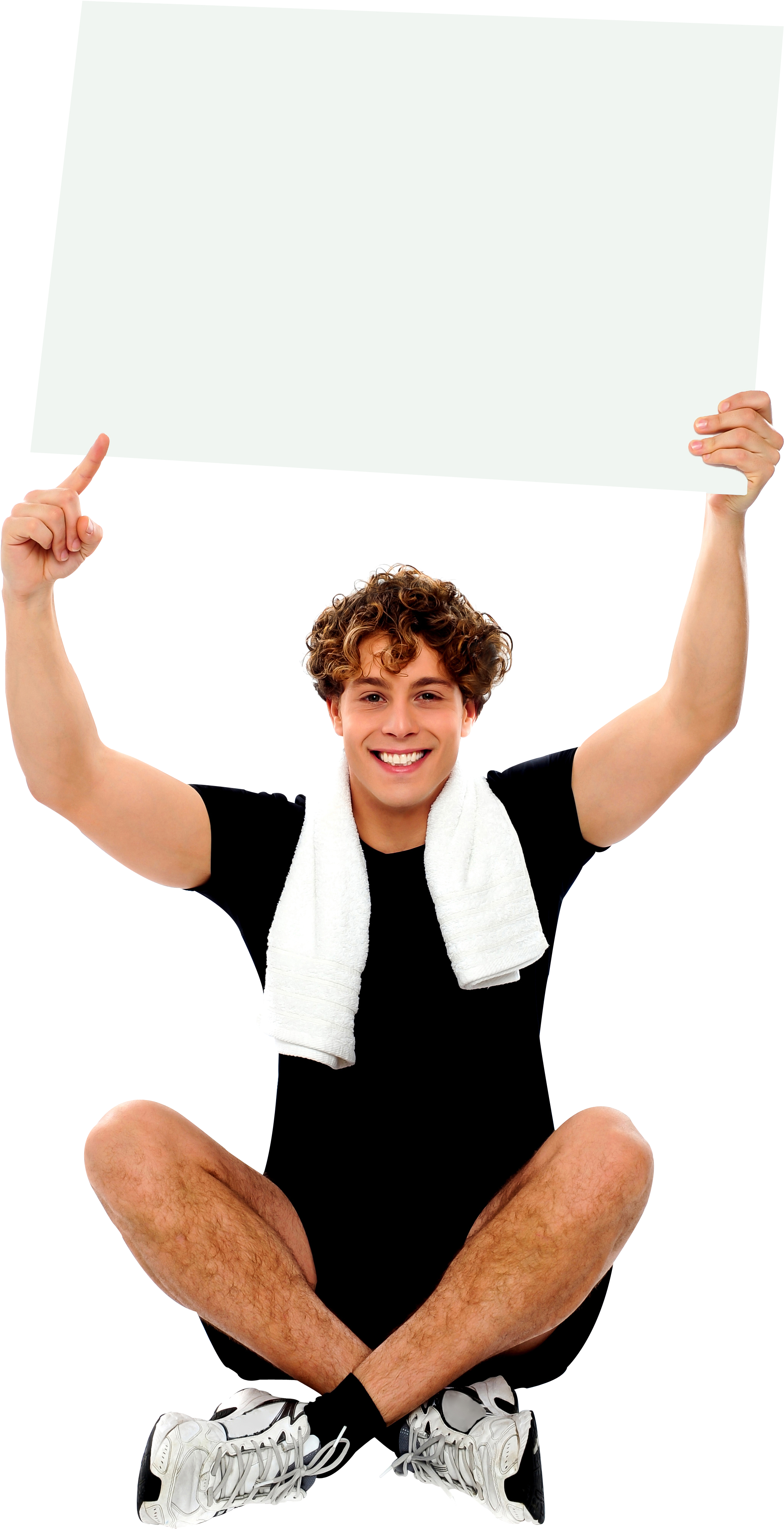 Men Holding Banner Royalty Free High Quality Png - Advertising (3100x4368), Png Download