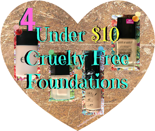 4 Under $10 Cruelty Free Foundations - Heart (640x495), Png Download