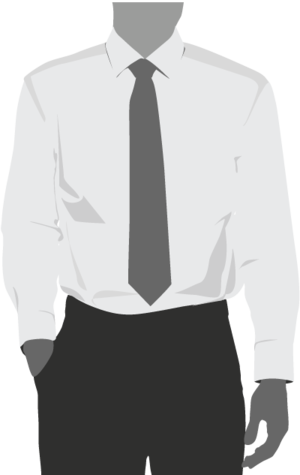How Shirt Should Fit Billow Crease - Γραβατα Σωστο Υψοσ (300x475), Png Download