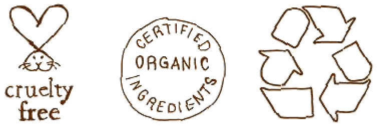 Cruelty Free, Certfied Organic Ingredients, And Recyclable - Circle (759x261), Png Download