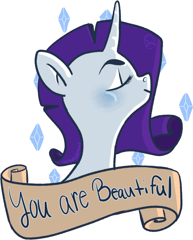 Thebirbdraws, Old Banner, Pony, Rarity, Safe, Simple - Logo (900x900), Png Download