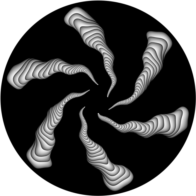 Lava Flow - Apollo Design He-1049 Apollo Lava Flowglass Gobo (800x800), Png Download
