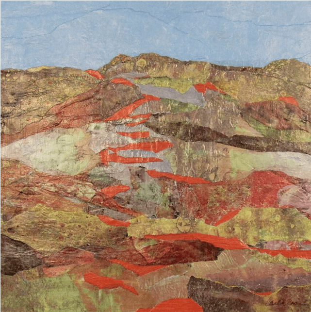 Lava Flow By Carla Cross Collage - Art (640x960), Png Download