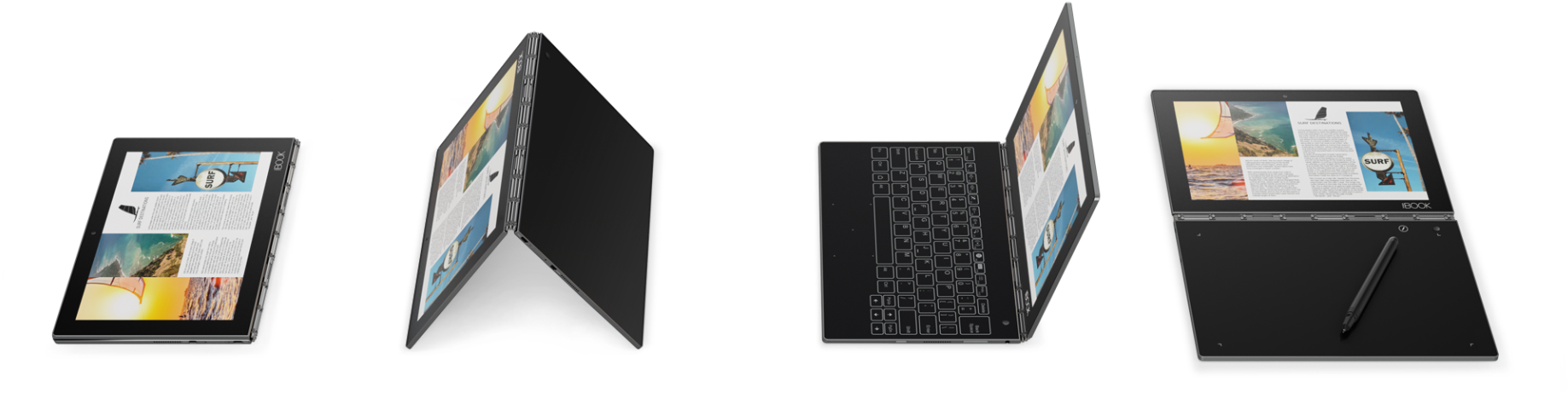 Yogabook Banner-old - Portatil Lenovo Yoga Book Atom Z8550 (1915x480), Png Download