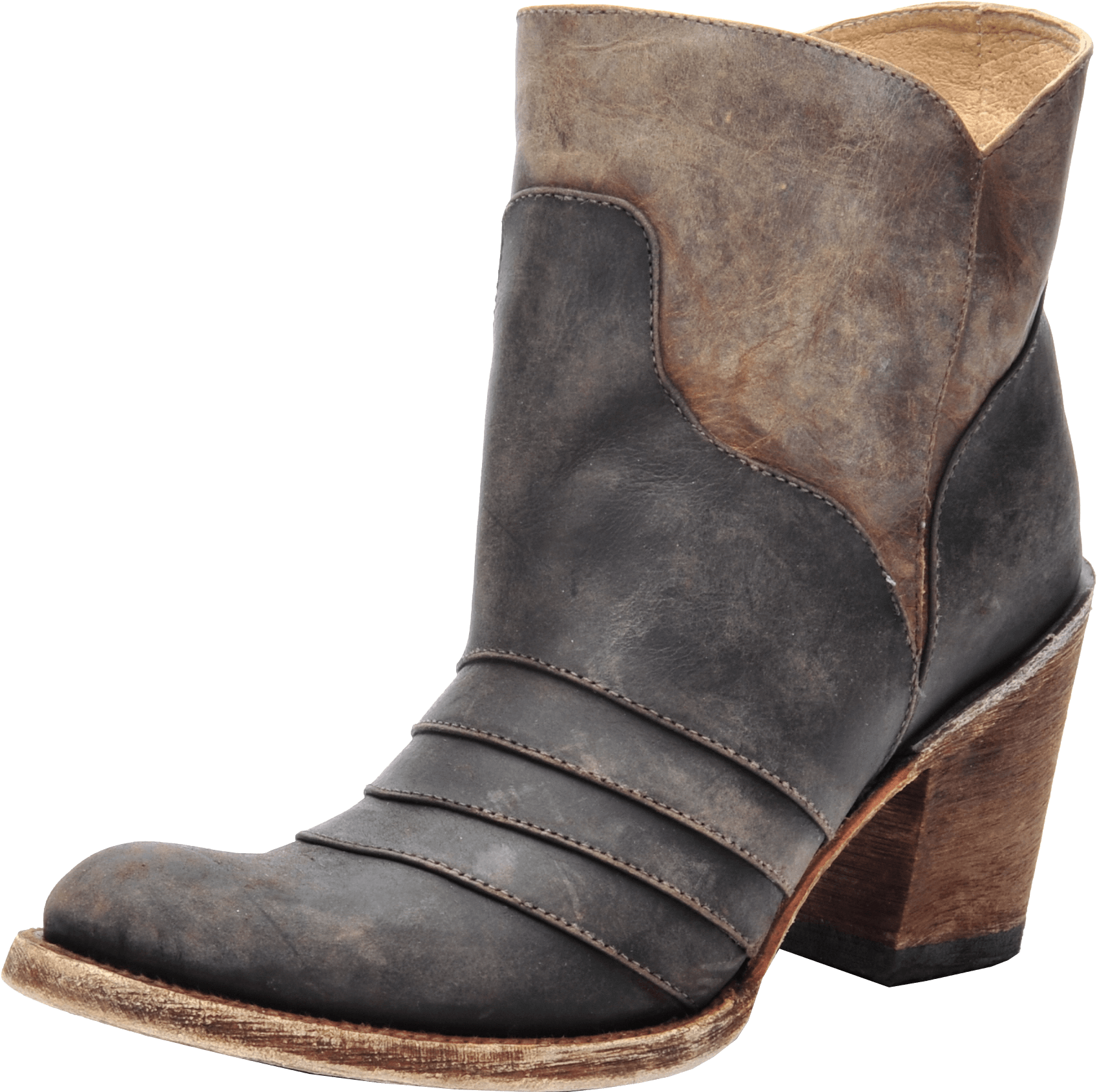 Circle G Ankle Boots Distressed (1761x1780), Png Download