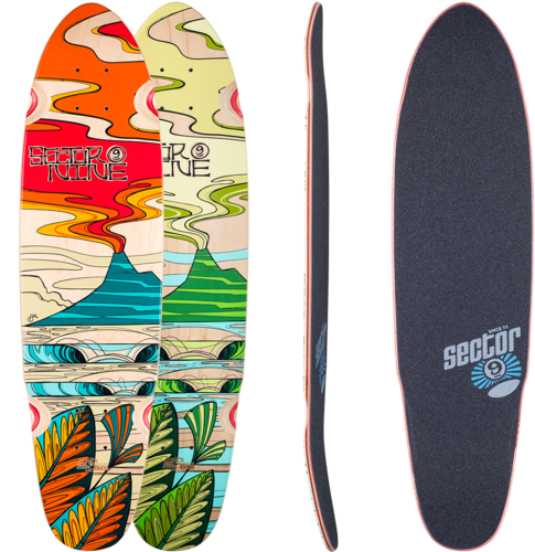Sector 9 Lava Flow Artist Series Longboard Skateboard - Sector 9 Gavin Pro Complete - Blue (500x500), Png Download