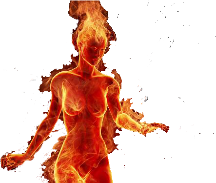 Fire - Fire Girl (500x374), Png Download