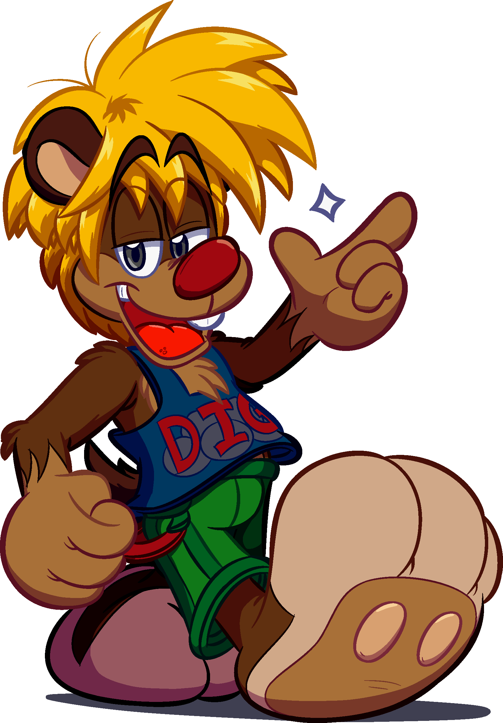 Dat Gopher - Cartoon (1669x2400), Png Download