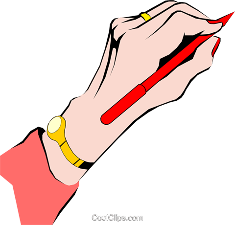 Female Hand Writing - Mano Che Scrive Png (480x460), Png Download