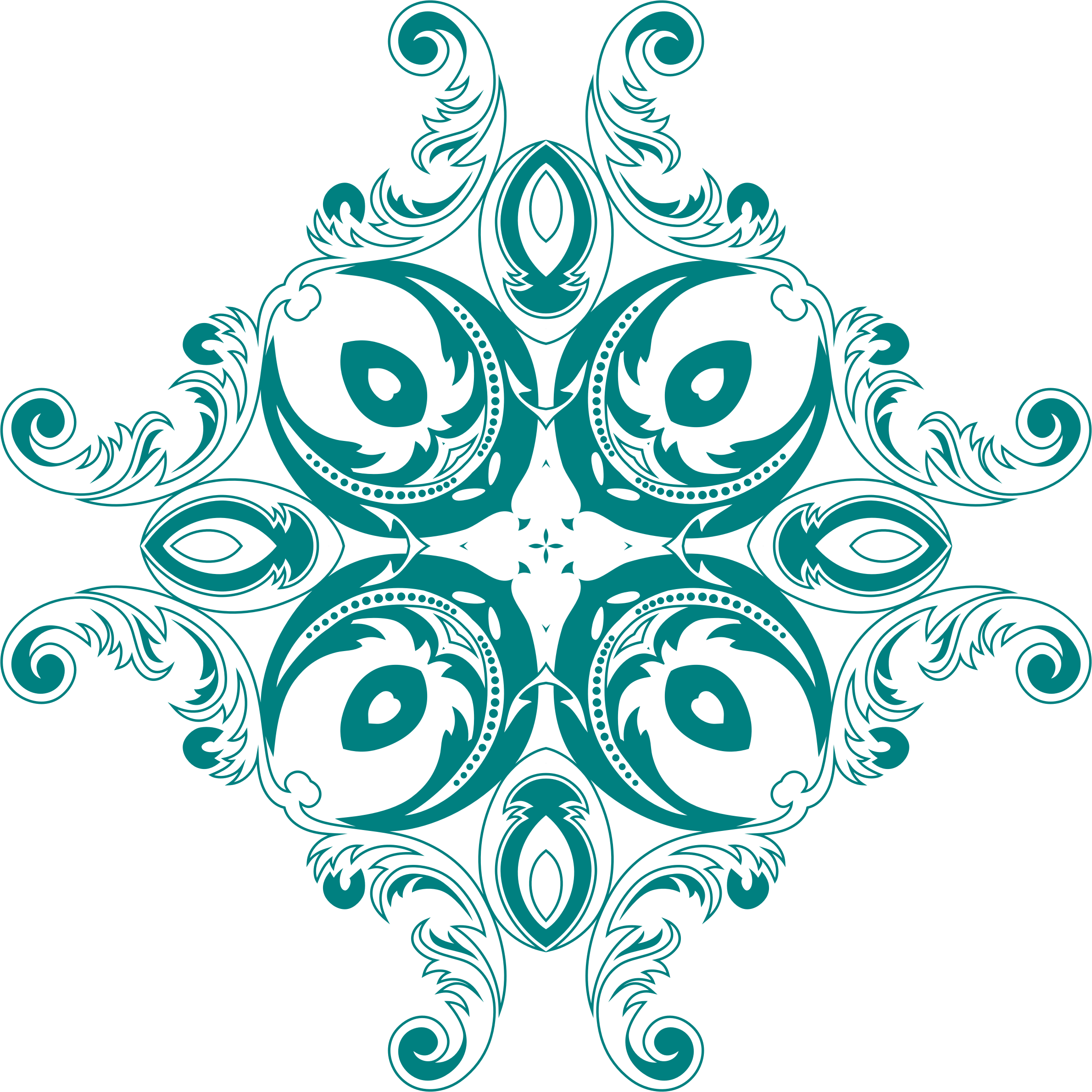 This Free Icons Png Design Of Vintage Floral Style (2380x2380), Png Download